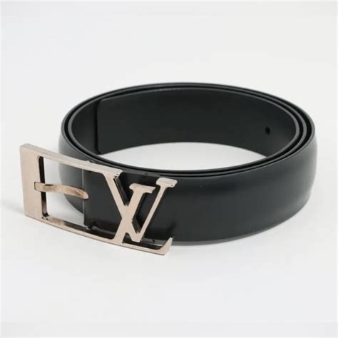 louis vuitton black anagram belt